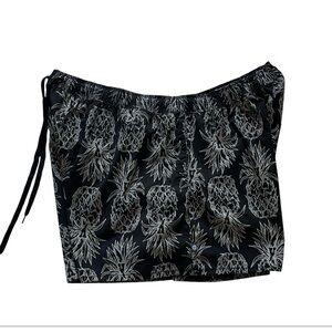 Lauren James Women's Pineapple Printed Pull On Shorts Size 2XL
